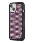 Wildflower iPhone case 14 Rhinestone | Pink Sparkle Cute