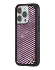 Wildflower iPhone case 15 Pro Rhinestone | Pink Sparkle Cute