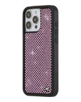 Wildflower iPhone case 16 Pro Max Rhinestone | Pink Sparkle Cute