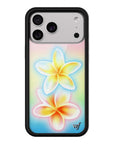 Wildflower iPhone case 17 Pro Max Pastel Plumeria Flowers Cute