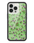 Wildflower iPhone case 13 Pro Purple Posie Rosie Cute Green