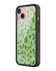 Wildflower iPhone case 15 Purple Posie Rosie Cute Green