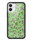 Wildflower iPhone case 16 Plus Purple Posie Rosie Cute Green