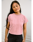 Hutton Tee in Pink | LOUP