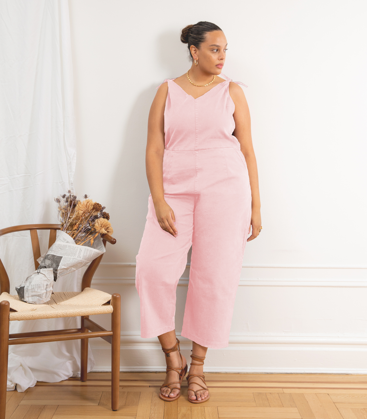 Loup - Slate Tie Strap Coveralls - Pink -