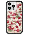 Wildflower Raspberry Polka Dot iPhone 15 Pro Case
