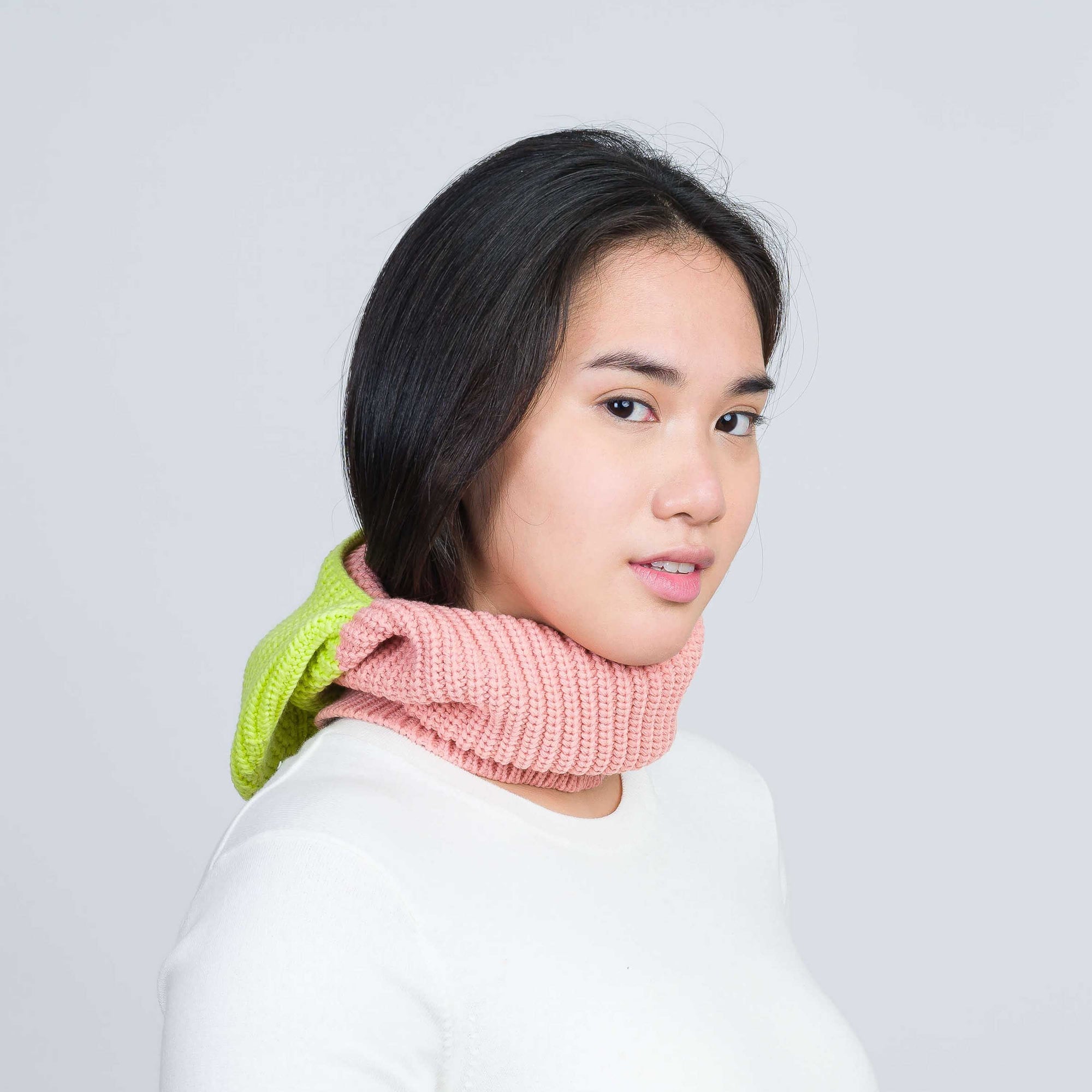 Verloop - Ribbed Colorblock Balaclava -
