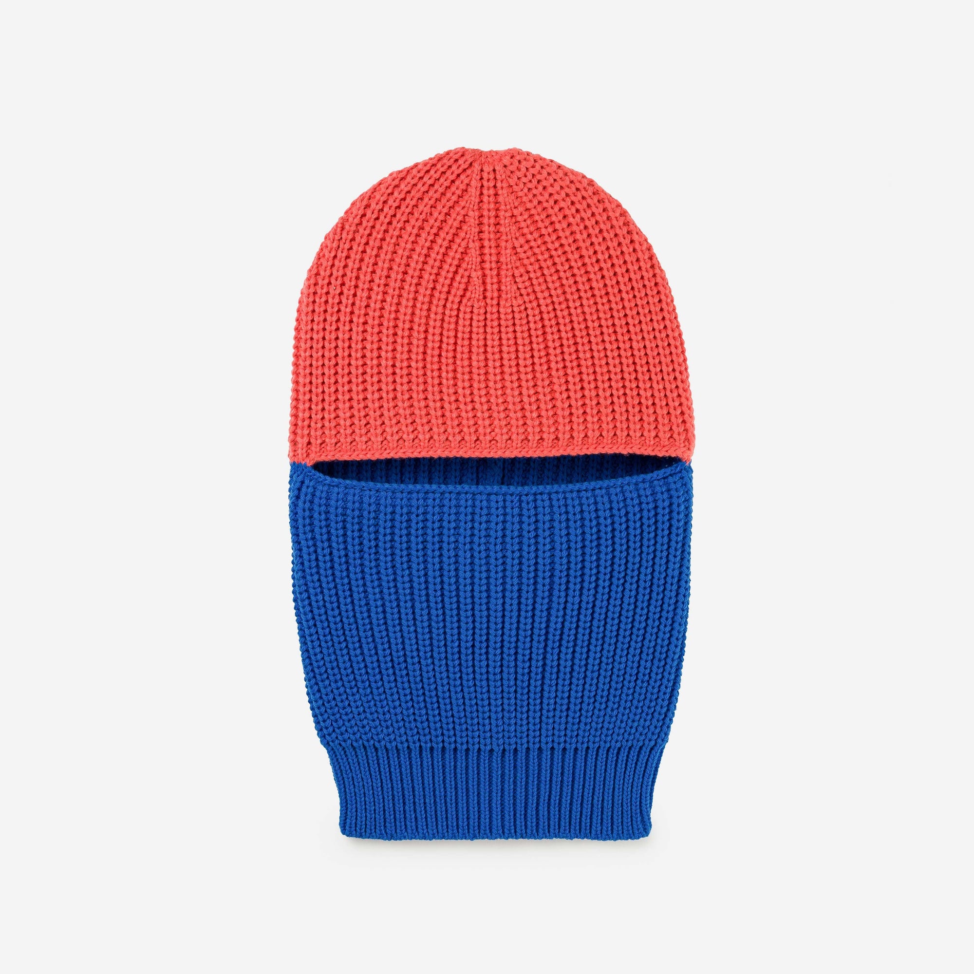 Verloop - Ribbed Colorblock Balaclava - Cobalt Melon