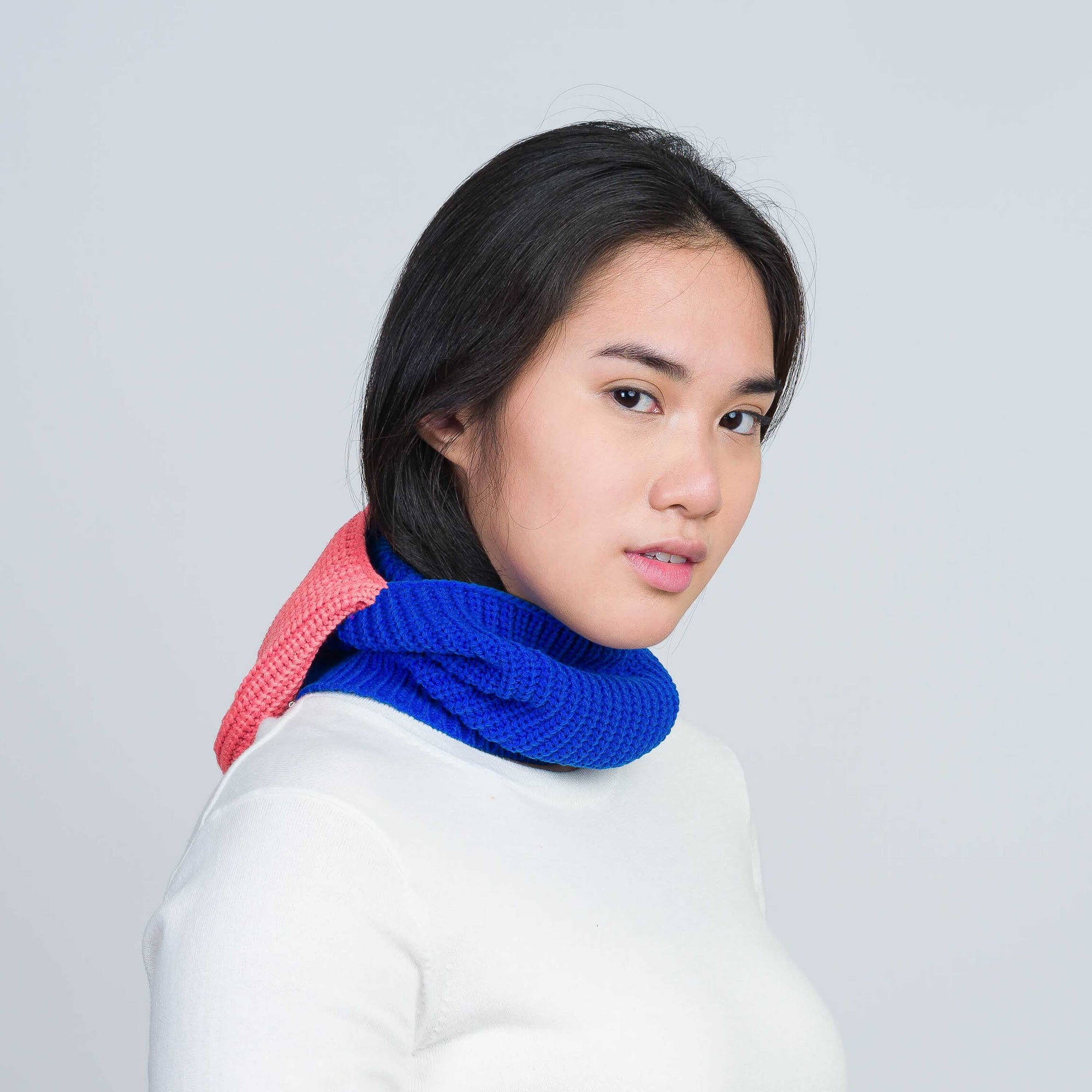 Verloop - Ribbed Colorblock Balaclava -