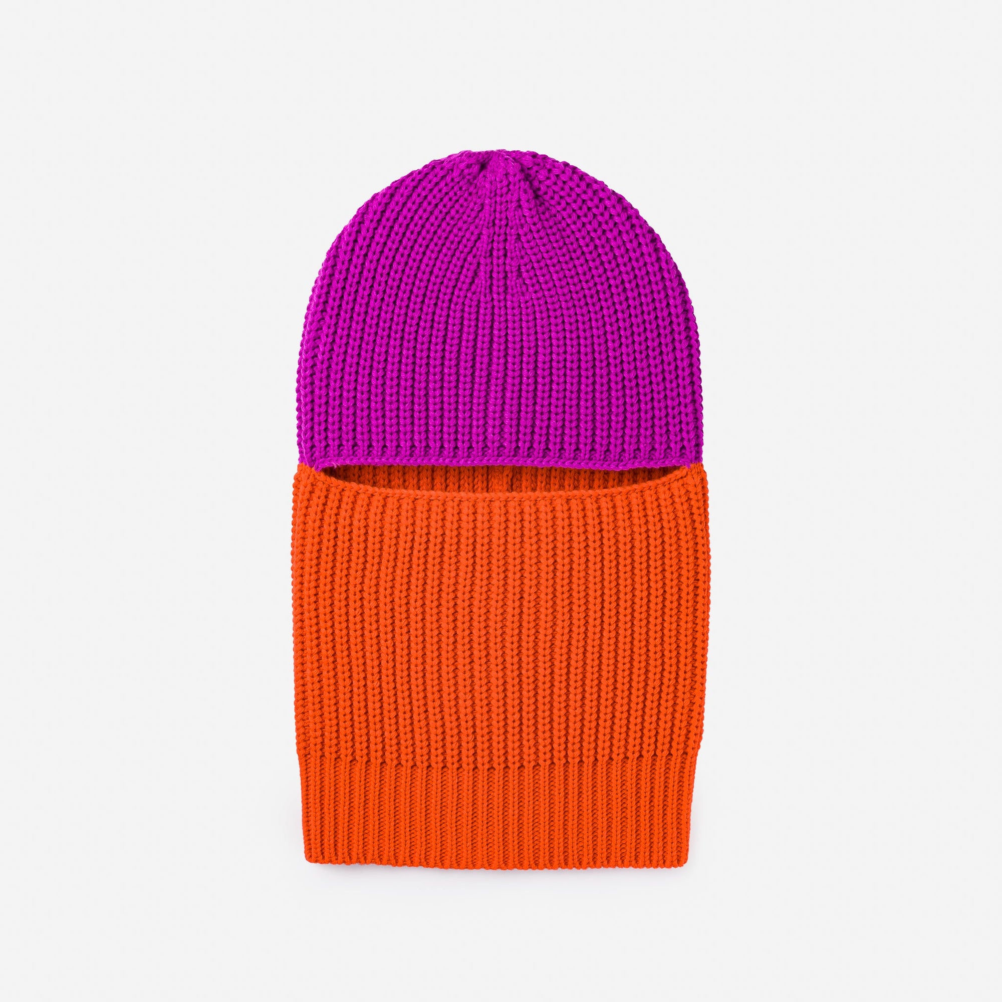 Verloop - Ribbed Colorblock Balaclava -