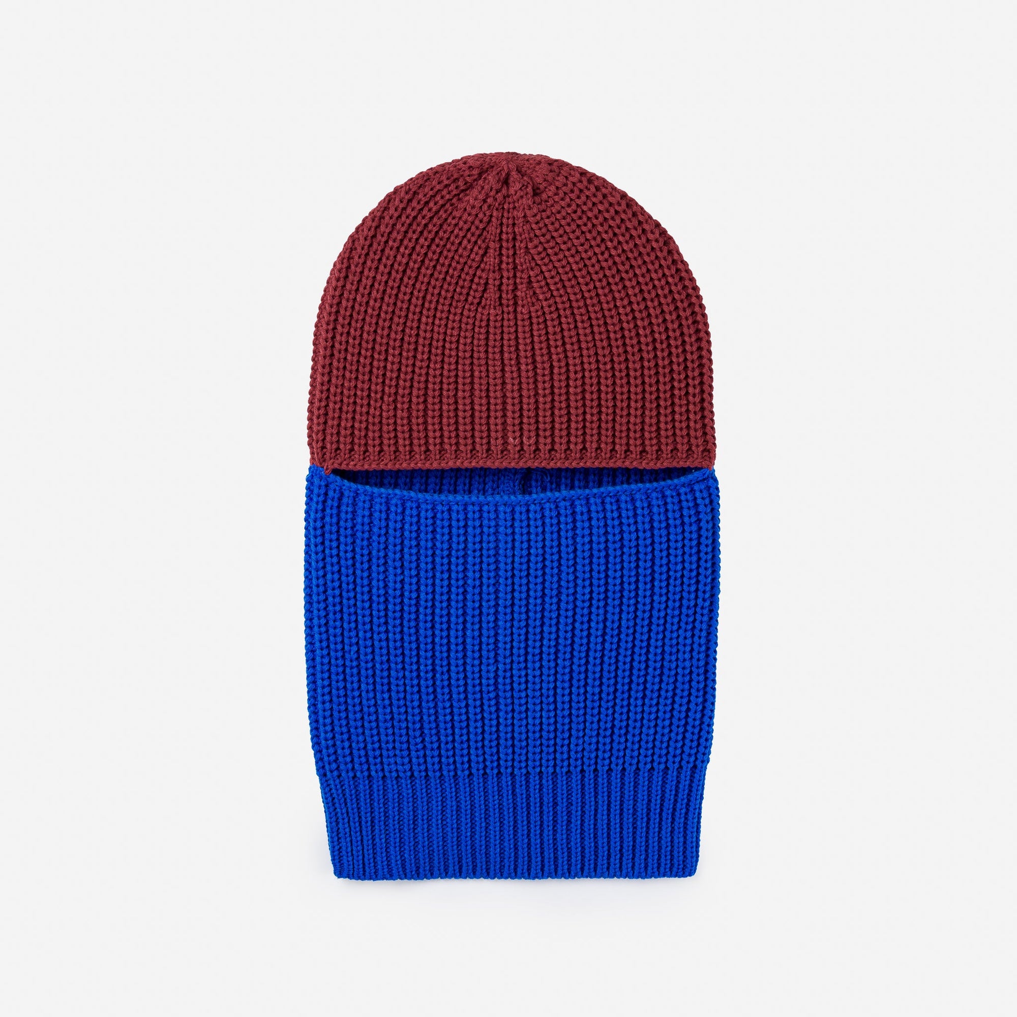 Verloop - Ribbed Colorblock Balaclava -