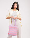Verloop - Stripe Raffia Tote -
