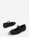 Intentionally Blank - Ribbons Satin Braided Mary Jane Flat -