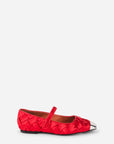Intentionally Blank - Ribbons Satin Braided Mary Jane Flat -