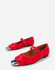 Intentionally Blank - Ribbons Satin Braided Mary Jane Flat -