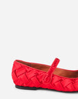 Intentionally Blank - Ribbons Satin Braided Mary Jane Flat -