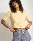 Callahan Knitwear - Rose Cardigan - Lemonade -