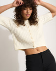 Callahan Knitwear - Rose Cardigan - Swan -