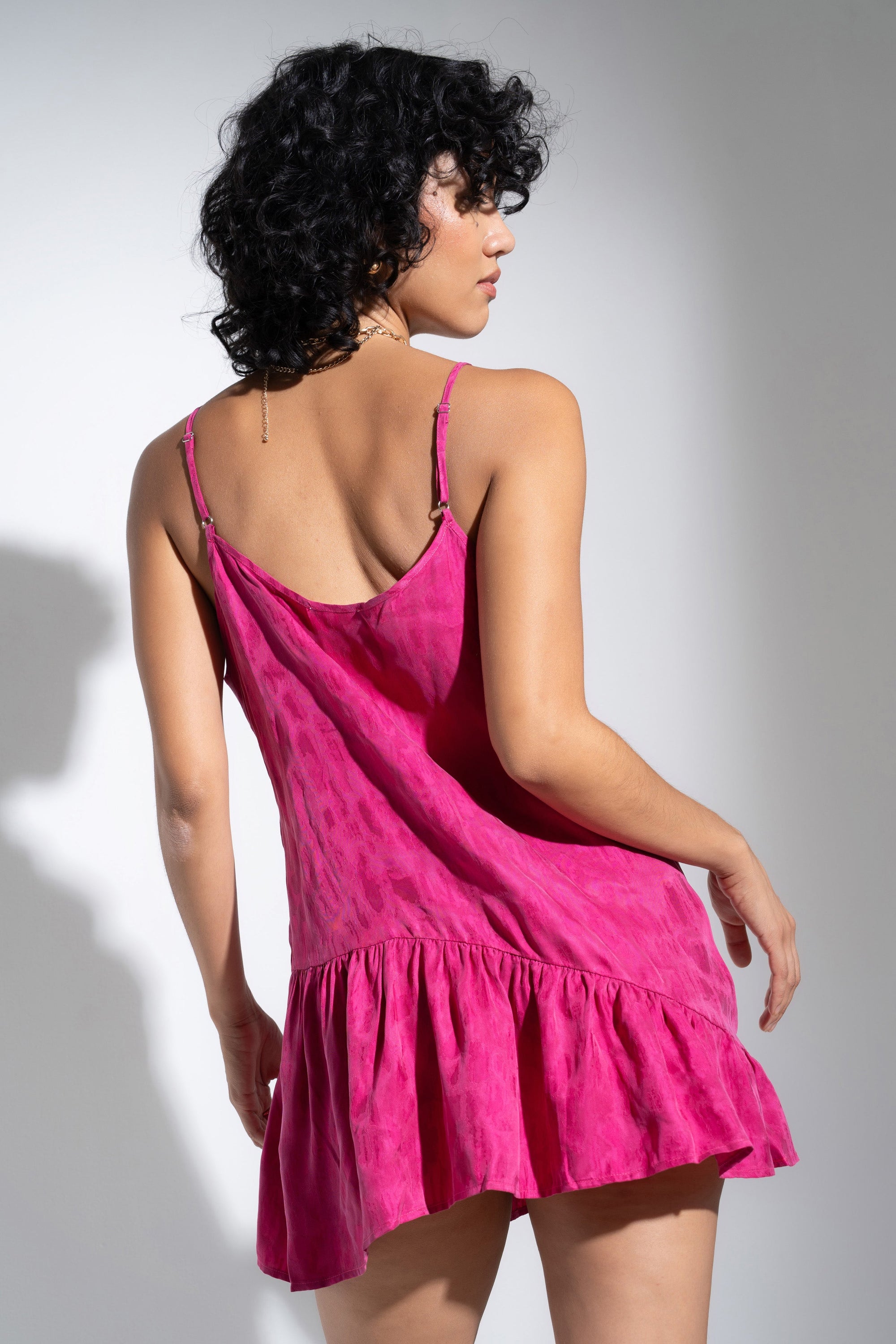 Be Idle - Ruffle Slip - Magenta -