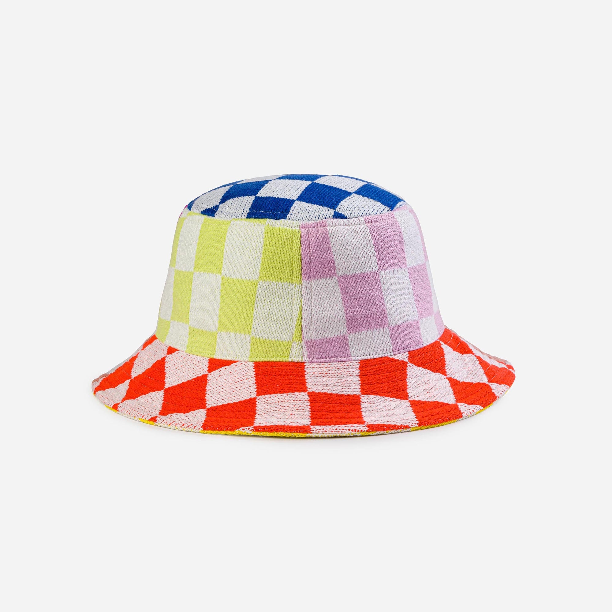 Verloop - Checkerboard Patchwork Bucket Hat -