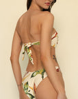 Montce - Rooted Floral Added Coverage Lulu Bikini Bottom -