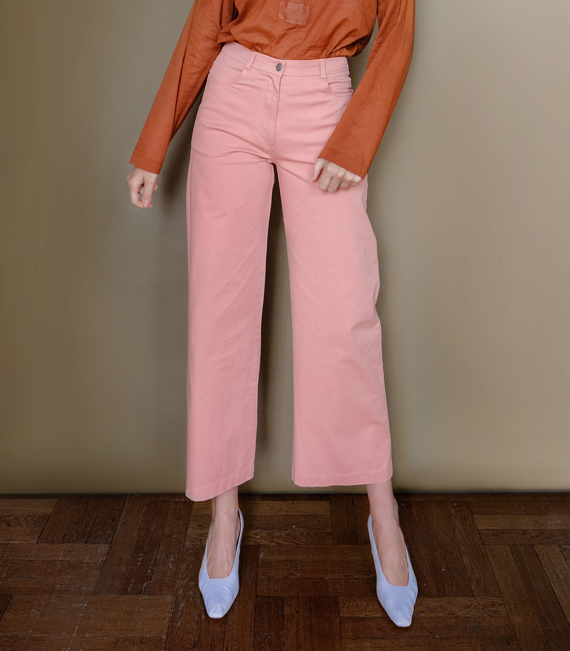 Loup - Toni Wide Ankle Pants - Rose (In Store Only) -