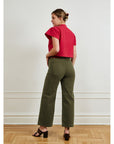 Loup - Toni Wide Ankle Pants - Pine -