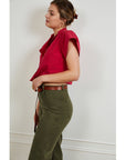 Loup - Toni Wide Ankle Pants - Pine -