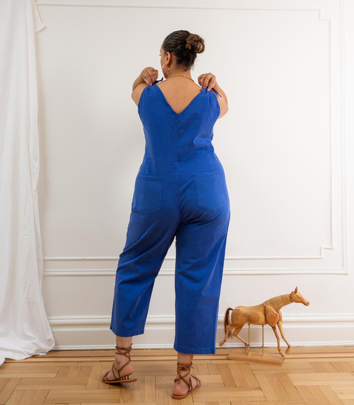 Loup - Slate Tie Strap Coveralls - Royal -
