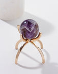 Luna Norte - Eye Of the Beholder Gemstone Sphere On Stand Set - Amethyst