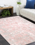 Solo Rugs - Blush Hand Loomed Contemporary Abstract Area Rug -