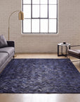 Solo Rugs - Meir Handmade Contemporary Cowhide Area Rug -