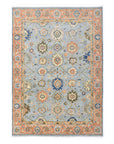 Solo Rugs - Liza Hand Knotted Contemporary Transitional Area Rug - 6X9 Gray Modern - Contemporary