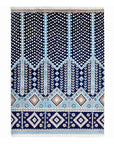 Solo Rugs - Hudson Hand Knotted Contemporary Modern Area Rug - Blue Modern - Contemporary
