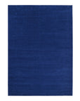 Solo Rugs - Cairo, Handmade Area Rug - 9' 0" x 12' 0" - 3X5 Navy Modern - Contemporary
