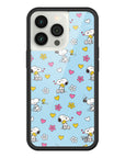 Wildflower iPhone case 13 Pro Madhappy x Peanuts Collab Blue Cute