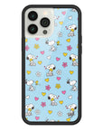 Wildflower iPhone case 13 Pro Max Madhappy x Peanuts Collab Blue Cute