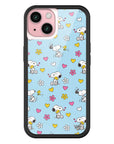 Wildflower iPhone case 15 Madhappy x Peanuts Collab Blue Cute