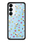 Wildflower Galaxy S25 case Madhappy x Peanuts Collab Blue Cute