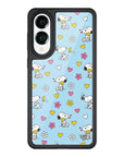 Wildflower Galaxy S25 case Edge Madhappy x Peanuts Collab Blue Cute