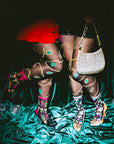 Sock Candy - Pearls & Jewels Black Sheer Tights -