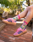 Sock Candy - Tenniscore Ruffle Sheer Crew Sock -