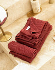 ettitude - Bamboo Waffle Towels - Hand Towel Sumac