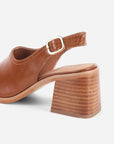 Intentionally Blank - Teresa Slingback Open Toe Block Heel -
