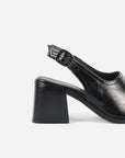 Intentionally Blank - Teresa Slingback Open Toe Block Heel -