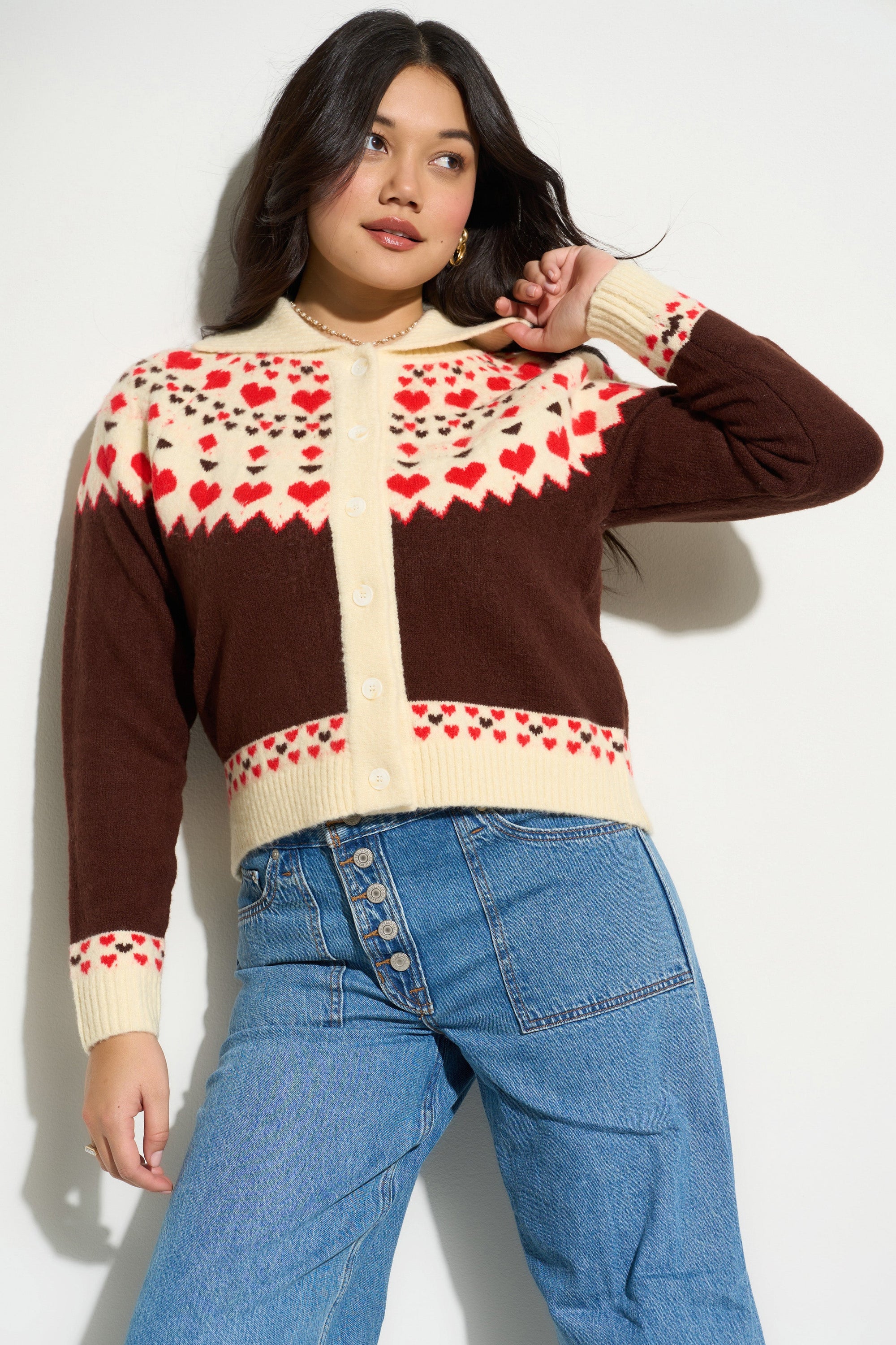 Callahan Knitwear - Teagan Cardigan - Espresso -