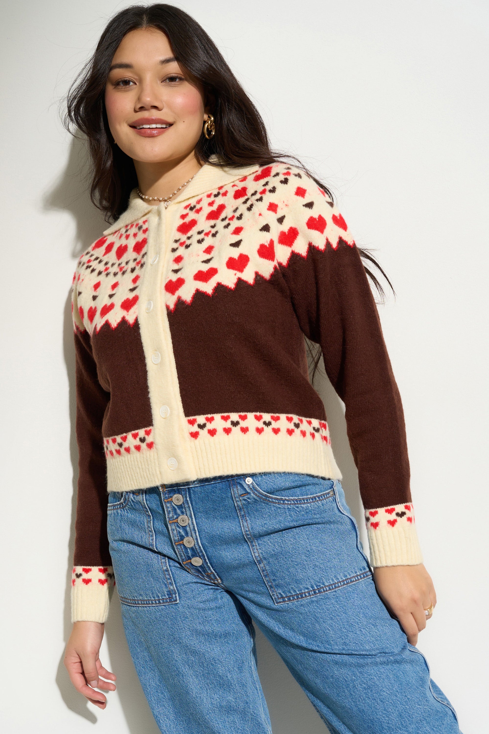 Callahan Knitwear - Teagan Cardigan - Espresso -