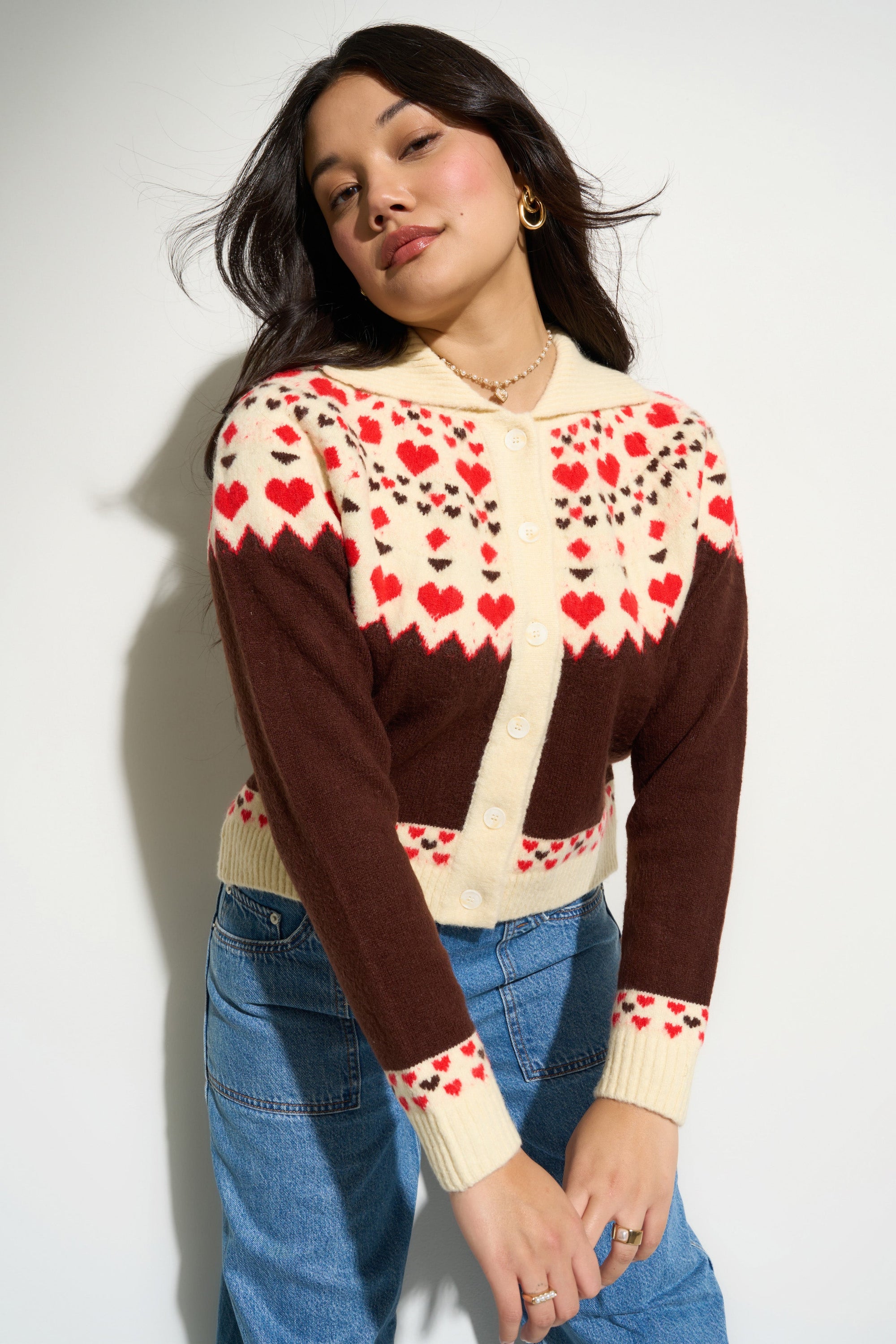 Callahan Knitwear - Teagan Cardigan - Espresso -