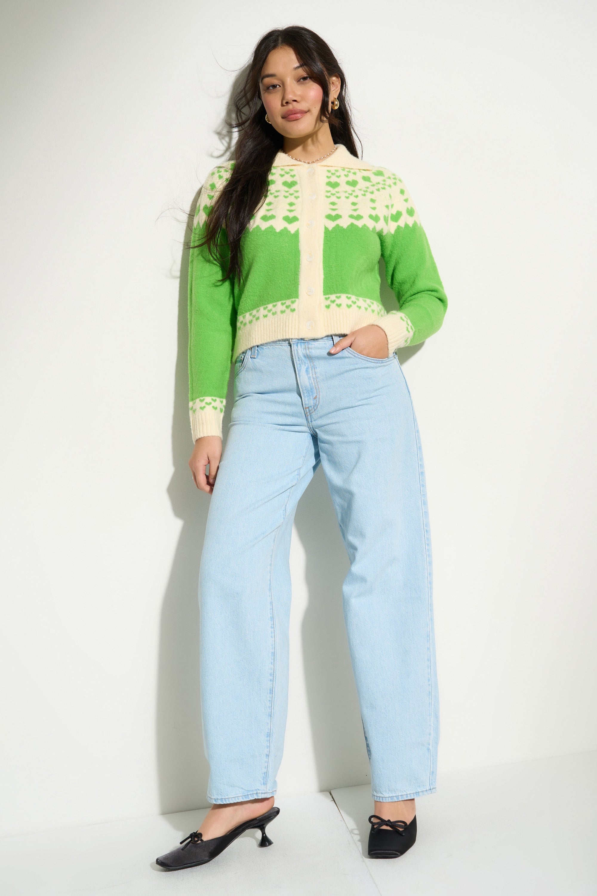 Callahan Knitwear - Teagan Cardigan - Green -