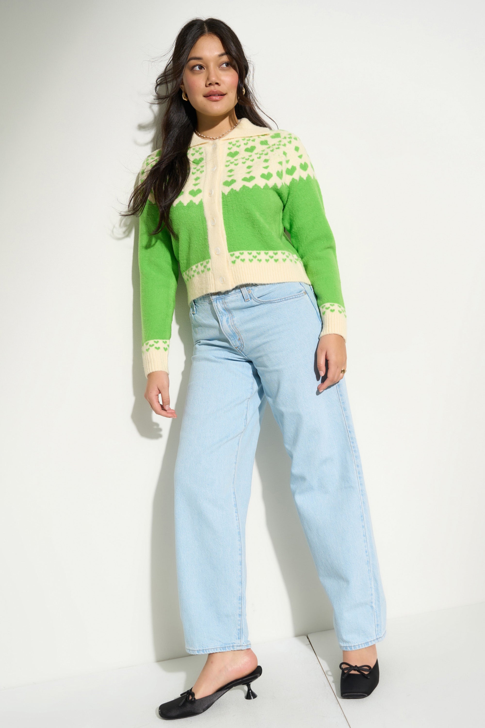 Callahan Knitwear - Teagan Cardigan - Green -